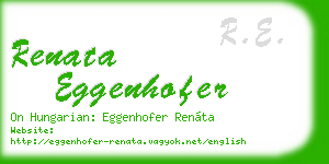 renata eggenhofer business card